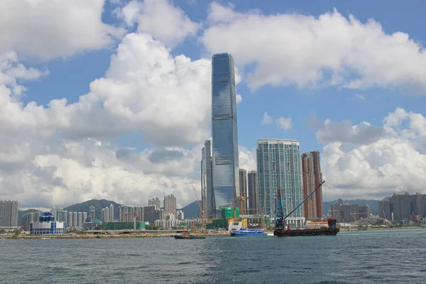 stock image Hong Kong day time, office buildings background