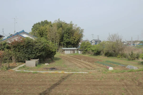 Vue de campagne en train — Photo