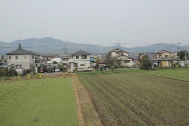 kırsal trenle görünümünü 