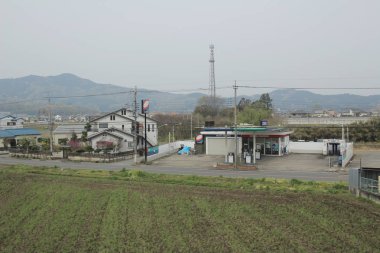 kırsal trenle görünümünü 