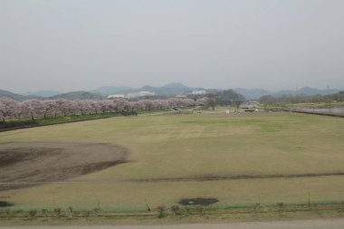 kırsal trenle görünümünü 