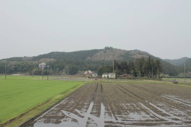 kırsal trenle görünümünü 