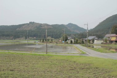 kırsal trenle görünümünü 