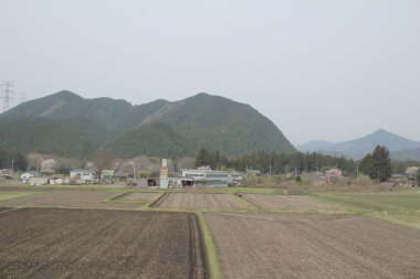 kırsal trenle görünümünü 