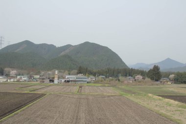 kırsal trenle görünümünü 