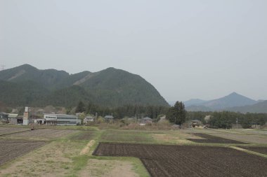 kırsal trenle görünümünü 