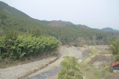 kırsal trenle görünümünü 