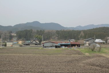 kırsal trenle görünümünü 