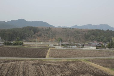 kırsal trenle görünümünü 