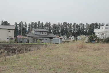 kırsal trenle görünümünü 