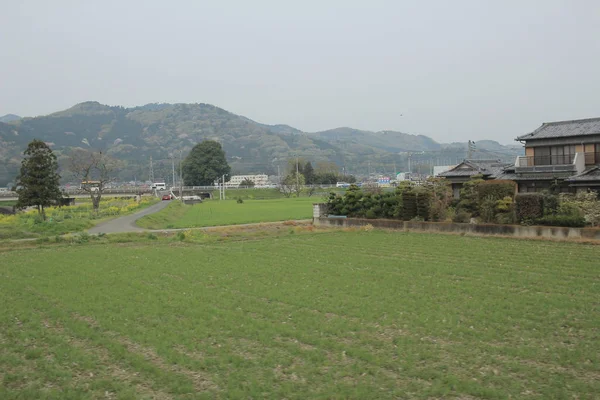 View of countryside by train — Stock Photo, Image