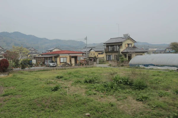 Vista del campo en tren — Foto de Stock