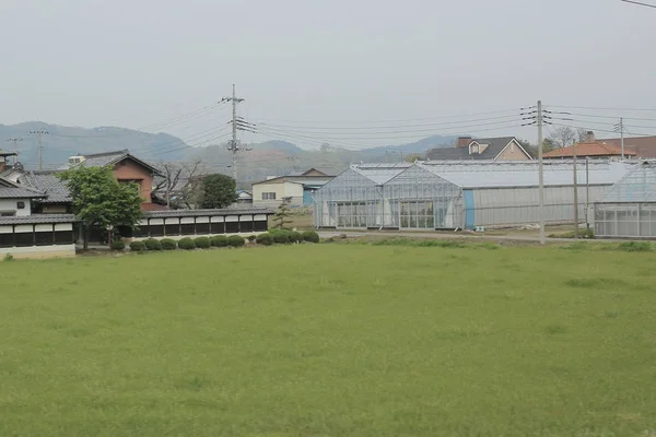 View of countryside by train — Stock Photo, Image