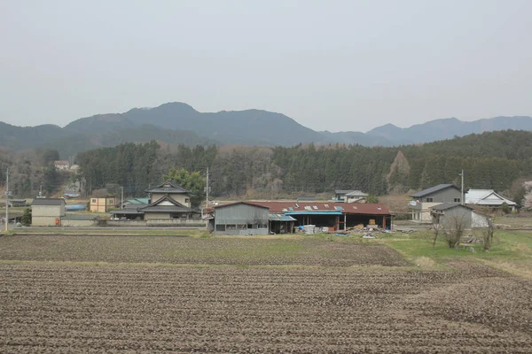 Vista del campo en tren — Foto de Stock