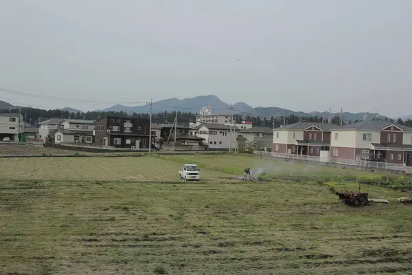 kırsal trenle görünümünü 