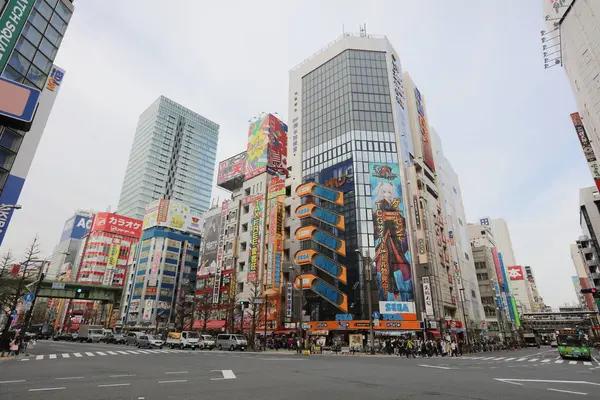 Akihabara, La ville des technologies et de la bande dessinée à Tokyo — Photo