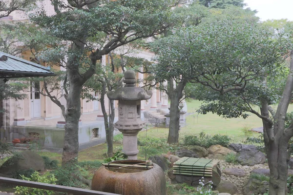 Le jardin japonais au vieux iwasaki — Photo