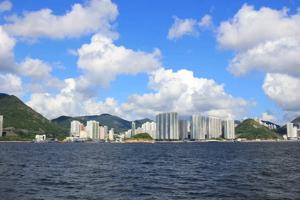 香港东博寮海峡视角 — 图库照片