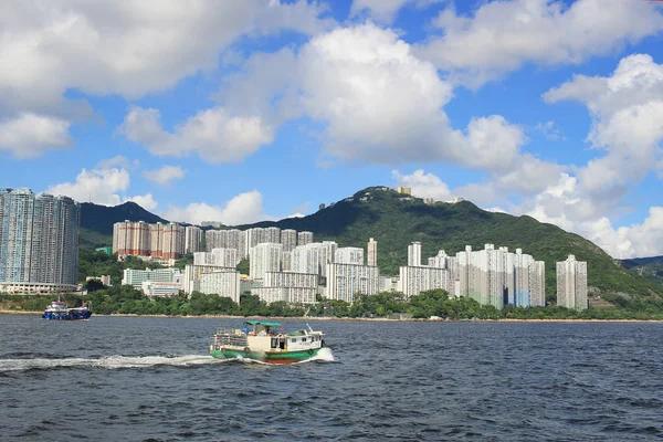 Dalla vista East Lamma Channel di HK — Foto Stock