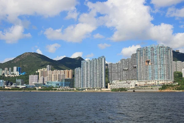 Dalla vista East Lamma Channel di HK — Foto Stock