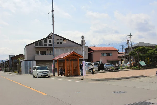 Shimo yoshida from viewpoint, village — Stock Photo, Image