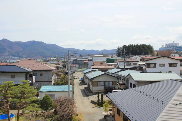 Paisaje de la ciudad de YAMANASHI — Foto de Stock