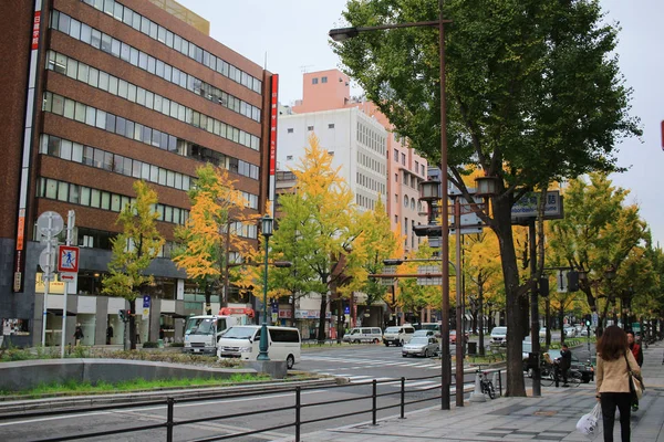 Mido-suj streeti av höstsäsongen — Stockfoto