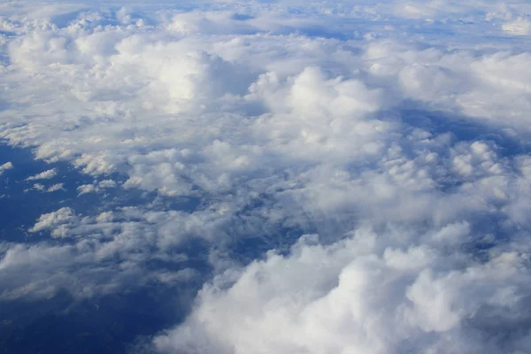 Clouds and sky, Viewed from an airplane window