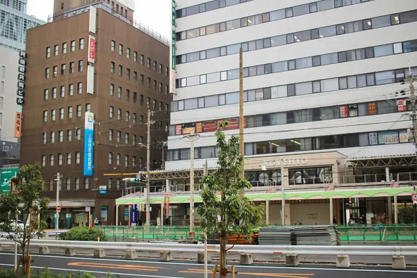 Tennoji bölge, osaka Japonya sokak görünümü — Stok fotoğraf