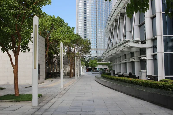 Jardim do telhado no Centro Comercial IFC em Hong Kong , — Fotografia de Stock