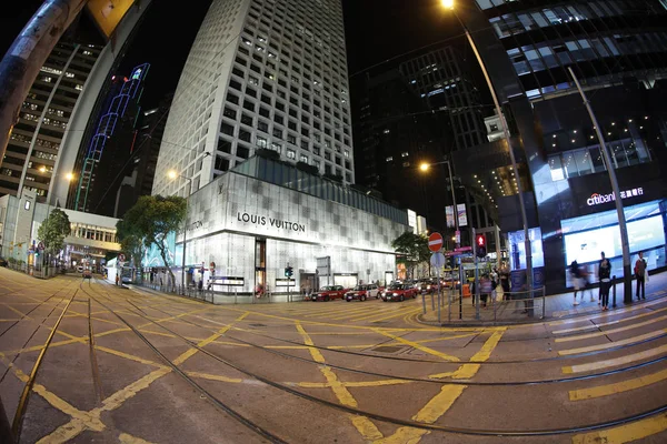 El Des Voeux Rd Central, hk 2017 — Foto de Stock