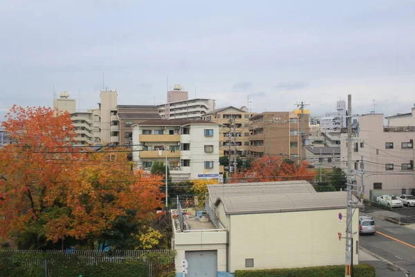 Θέα από το παράθυρο Airport Express Haruka, Οζάκα — Φωτογραφία Αρχείου