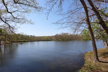 Japonya pastoral gölde. Lake Onuma, Hakodate, Hokkaido