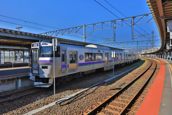 Rrailway stanice na Hakodate hlavní trať v Hakodate — Stock fotografie