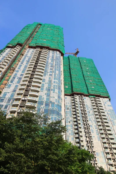 Grue et bâtiments inachevés. à hong kong — Photo