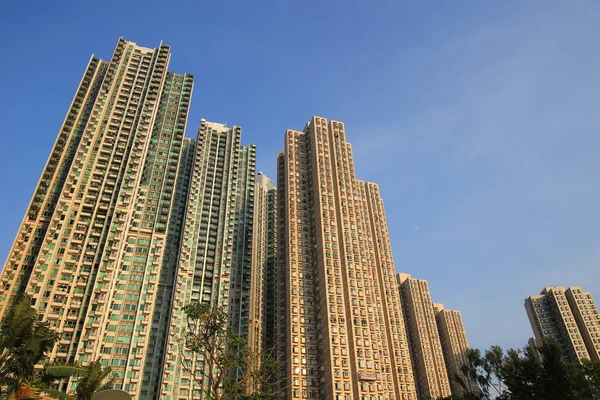 香港房屋一套公寓楼 — 图库照片