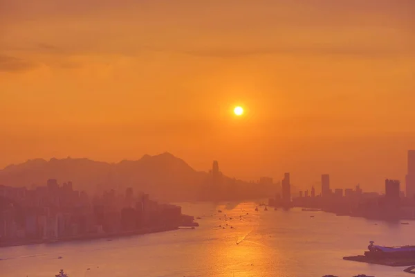 Ilha de Hong Kong em Hong Kong, China . — Fotografia de Stock