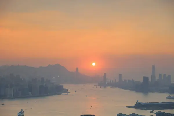 Forma vista colina preta no lam tin 2017 — Fotografia de Stock