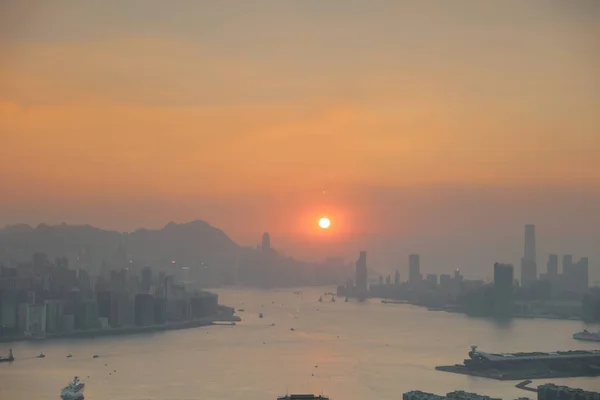 香港 2017 の黒い丘の眺めから — ストック写真