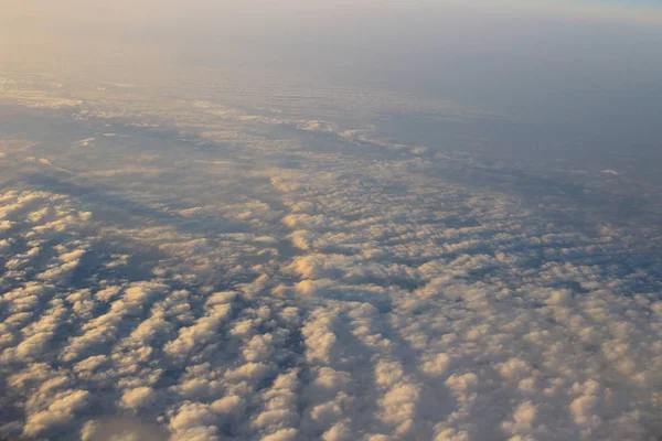 Clouds and sky, Viewed from an airplane window