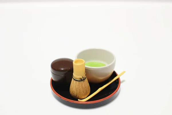 Figura do brinquedo de chá verde — Fotografia de Stock
