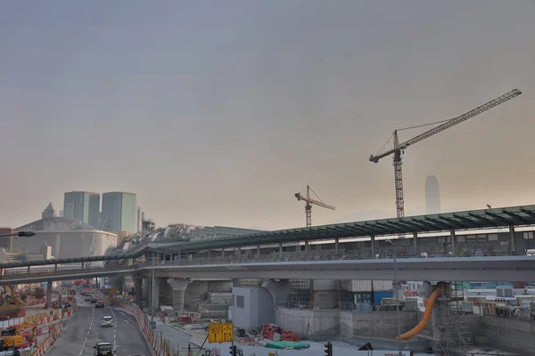 I lavori di costruzione di hk Express Rail Link — Foto Stock
