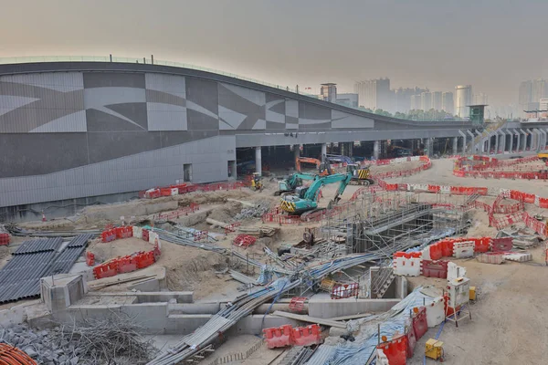I lavori di costruzione di hk Express Rail Link — Foto Stock