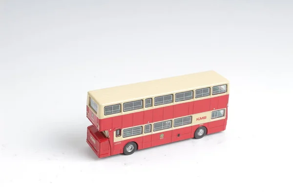 Brinquedo vermelho do ônibus de Londres do modelo do hk — Fotografia de Stock