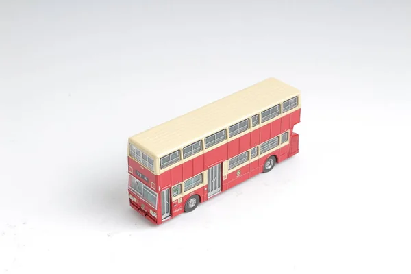 Brinquedo vermelho do ônibus de Londres do modelo do hk — Fotografia de Stock