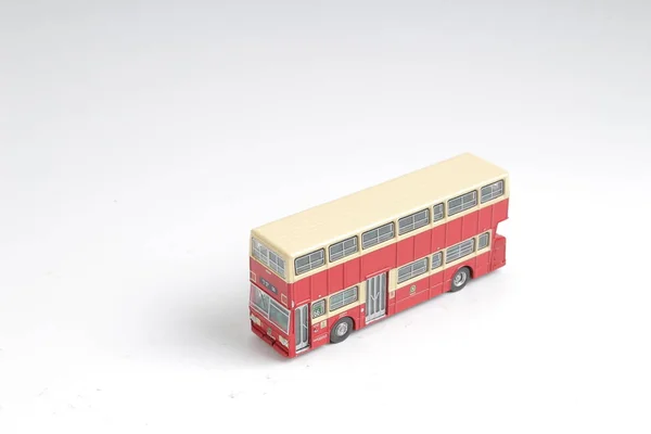 Brinquedo vermelho do ônibus de Londres do modelo do hk — Fotografia de Stock