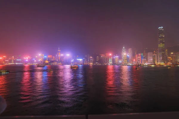 Остров Гонконг, горизонт и Финансовый район 2017 — стоковое фото