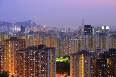 Kuzey kwun tong bölgesinde görünümü Hong kong