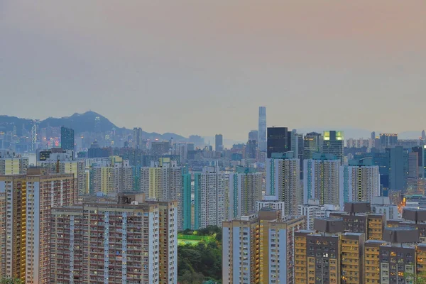 Północ od kwun tong widok dzielnicy Hong kong — Zdjęcie stockowe