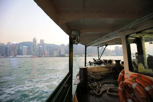 Το περίφημο πλοίο στο λιμάνι Victoria στο Χονγκ Κονγκ — Φωτογραφία Αρχείου